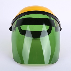 Visière de protection jaune en acrylique, résistante aux hautes températures, pour soudage, style bandeau - Product Image 2