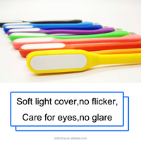 Clé USB colorée et mignonne avec lumière LED flexible, mini clé USB portable, mini lumière LED micro USB pour ordinateur portable