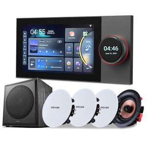 Tuya <b>Smart</b> Home 7-inch Background Music Console System Audio Controller With 4* 5-inch Ceiling Speakers 7-inch <b>Smart</b> Home Audio - Product Image 1