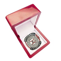 Bague de championnat de la Ligue de baseball fantastique 2025-2026, incrustée de strass, pour fans de sport, bijou MVP pour équipes scolaires et jeunes