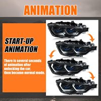 Faros Delanteros SYA para F30 F31 320i 328i 330i 340i Serie 3 2013-2018 Sedán de 4 Puertas (Para Modelo Xenón)