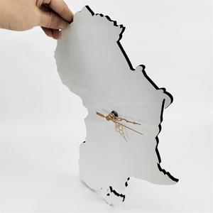 Reloj de pared con <span class=keywords><strong>mapa</strong></span> africano, reloj de sublimación de madera personalizada en blanco, MDF, africano, nigeriano, gran oferta - Product Image 6