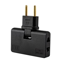 Prise rotative EU trois en un, extension à 180 degrés, mini prise de charge pour téléphone portable, convertisseur de prise