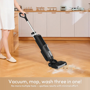 Nettoyeur de <span class=keywords><strong>sol</strong></span> <span class=keywords><strong>professionnel</strong></span>, aspirateur et serpillière sans fil, moteur sans balais, forte aspiration, assistant vocal - Product Image 1