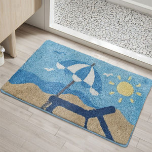 Nouveau design Tapis <span class=keywords><strong>de</strong></span> <span class=keywords><strong>bain</strong></span> à motif <span class=keywords><strong>de</strong></span> plage personnalisé Tapis <span class=keywords><strong>de</strong></span> <span class=keywords><strong>sol</strong></span> en caoutchouc lavable en machine Tapis <span class=keywords><strong>de</strong></span> salle <span class=keywords><strong>de</strong></span> <span class=keywords><strong>bain</strong></span> super absorbant - Product Image 2