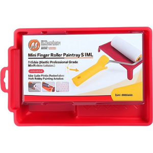 Mini bac à peinture pour rouleaux de doigt S M L en plastique durable de qualité professionnelle pour mini-rouleaux, garnitures de radiateur et accessoires de peinture pour loisirs créatifs - Product Image 2
