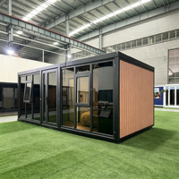 Casa Contenedor Prefabricada de Lujo, Plegable y Expandible, Moderna, Móvil, de Acero Ligero y Panel Sándwich