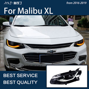 Luci per auto per Malibu <span class=keywords><strong>XL</strong></span> 2016-2019 fari a LED DRL indicatore di direzione dinamico lente bifocale Xenon abbaglianti anabbaglianti accessori - Product Image 3
