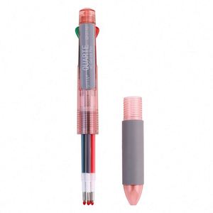 Bolígrafo Multifuncional Retráctil de 4 Colores, Diseño Novedoso, Cuerpo de Plástico de 0.5mm, Bolígrafo Multicolor - Product Image 6