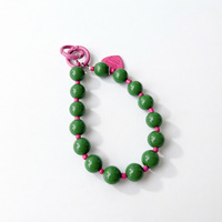 Dragonne de téléphone en perles acryliques couleur bonbon avec breloque cœur, anti-perte, courte, pour étui de téléphone, sacs et porte-clés, pour femmes et filles