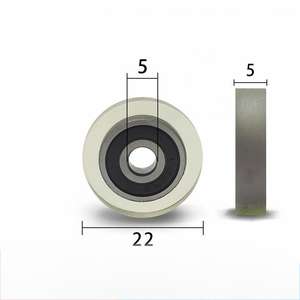 22 мм полиуретановый роликовый шкив, хромированная сталь, длительный срок службы 5x22x5 5x22x7 5x22x9 6x22x5 6x22x6 6x22x7 - Product Image 4