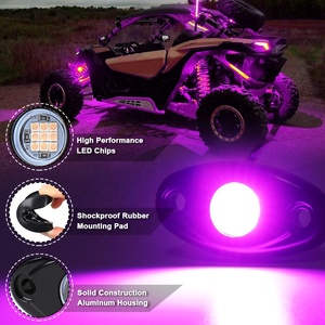 Ovovs ไฟส่องหินแบบไฟ LED สีชมพูขนาดเล็ก9W สีเดียวสำหรับ off-road ATV UTV - Product Image 4