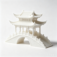Modèle d'architecture imprimé en 3D sur mesure, service d'impression SLA/SLS pour prototypes de bâtiments de stades - Matériaux en nylon et métal, MOQ