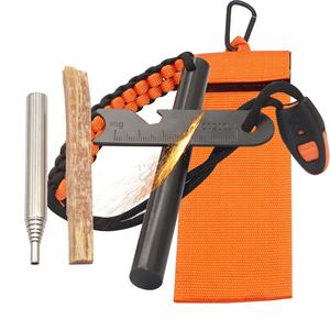 1/<span class=keywords><strong>2</strong></span>*5 pouces Ferro Rod Survival Emergency <span class=keywords><strong>Firestarter</strong></span> Kit Étanche Paracord Poignée Flintstone Fire Starter Set - Product Image 1