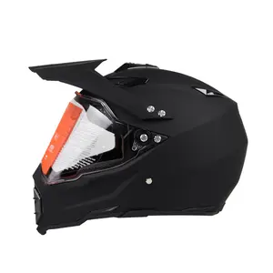 Casco integral de motocicleta para moto y scooter, para hombres y mujeres,  diseño ligero, aprobado por DOT/ECE con visera HD para sol en cuatro