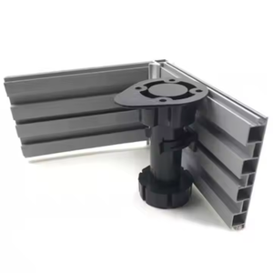 Hochwertige weiße moderne Küchentisch möbel Beine Hochleistungs-PVC-verstellbares Schrank bettbein mit hochfesten Kunststoff füßen - Product Image 4