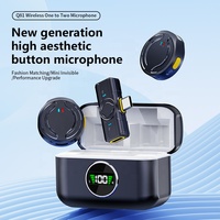 Microphone sans fil Q81, mini portable intelligent avec réduction de bruit et étui de charge, microphone sans fil professionnel