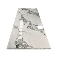 Fournisseur de la Chine feuille de marbre UV panneaux muraux en PVC feuille de marbre PVC avec revêtement UV pour hôtel