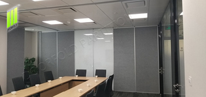 <span class=keywords><strong>Porte</strong></span> en MDF acoustique de style moderne bon <span class=keywords><strong>prix</strong></span> <span class=keywords><strong>cloison</strong></span> pliante mur mobile pliable <span class=keywords><strong>porte</strong></span> de bureau <span class=keywords><strong>coulissante</strong></span> insonorisée école - Product Image 3