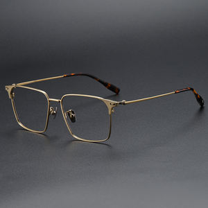 81006 Glasses <strong>Frame</strong> Pure <strong>Titanium</strong> Glasses <strong>Frame</strong> Men Retro Glasses Ultra Light - Product Image 4