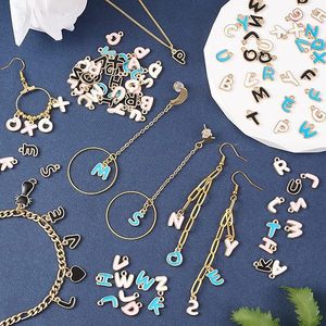 26 Piezas de Dijes de Letras, Colgantes de Alfabeto con Iniciales Esmaltadas de Doble Cara para Joyería DIY, Llaveros, Suministros de Decoración para Scrapbooking - Product Image 6