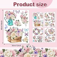 Autocollants de transfert, décalcomanies pour artisanat, meubles en bois, tissu, Journal, enveloppe, Scrapbooking