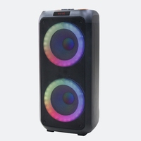 2x10 inç woofers büyük güç ses şarj edilebilir bafle parti ses kutusu arabası hoparlör
