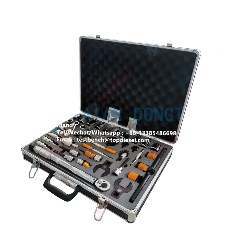 DONGTAI Fabricant NO.001-2 Ensemble complet d'outils à rampe commune 42 pièces CR Outils de démontage et de réparation sans support