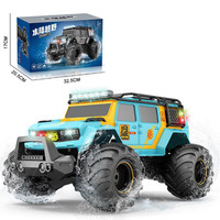 Mobil RC 2.4G Tahan Air Rock Crawler dengan Lampu LED, Remote Control, Amfibi, Off-Road, Monster Truck, Mainan Elektrik Kelas Hobi