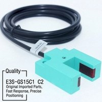 Sonde photoélectrique en U fiable E3S-GS15C1/C2, détection précise de fentes de 15 mm, sonde logique industrielle intelligente, protection de signal CC 6-36V