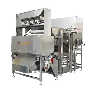 Hochwertige Faserlaser-Multifunktions-Automatik zufuhr Kunststoff-Doppelschneckenrecycling-Granulator-Farb sortierer