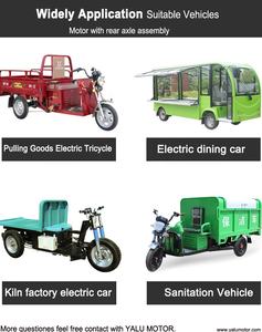 Tricycle <span class=keywords><strong>électrique</strong></span> mixte de <span class=keywords><strong>pont</strong></span> arrière, 1500w — 3kw, moteur d'essieu à charge lourde, modification pour véhicule agricole, freins hydrauliques - Product Image 5