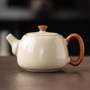 MSH Rice Yellow Ru Kiln Tetera Nuevo juego de té Kung Fu <span class=keywords><strong>Xi</strong></span> Shi Tetera Adornos - Product Image 6