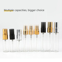 Botol tabung tarik aluminium, botol kaca sampel kecil perjalanan, botol kaca parfum, cincin aluminium, botol tabung tarik 10ml 6ml, dapat digunakan kembali