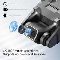 Drone en plastique RG700 Pro pour débutants, grand écran, caméra double 4K HD, retour automatique GPS, quadricoptère sans balais, évitement d'obstacles, WiFi 5G FPV