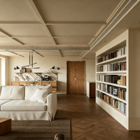 Buffet en bois de style Japandi moderne, armoire de rangement, meuble d'entrée, armoire à chaussures, meubles de salle à manger modulaires, cuisine de luxe sur mesure