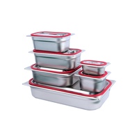 Lange Lebensdauer Rechteckige Gn-Pfanne Catering-Küchen utensilien Edelstahl-Anti-Jam-Dampf wanne