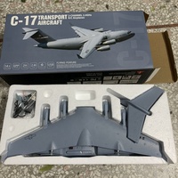 AiJH Epp C17 RTF Avion modèle télécommandé avec éclairage LED nocturne, jouet avec télécommande, Ucak Aviones Jet Glider, avion RC, jouets d'avion