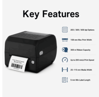 ATP New Product TF401B Ribbon Thermal Barcode Printer Adjustable Print Head USB Interface Wide Application 1-Year Warranty Stock