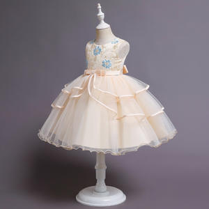 ชุดเดรสเด็กผู้หญิงคุณภาพสูง ผ้าชีฟองสไตล์เจ้าหญิง ชุดเดรสแบบชิ้นเดียวสำหรับเด็กใส่ไปงานปาร์ตี้ - Product Image 6