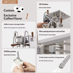 Impresora de Café 3D Semiautomática con Pantalla Táctil, Máquina para Hacer Latte, Capacidad de 40 Onzas, 9 Bares de Presión, Tinta de Grado Alimenticio para el Hogar y Cafeterías - Product Image 6