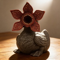 Petite statue en résine de canard monstre effrayant, décoration pour la maison, le bureau, la bibliothèque