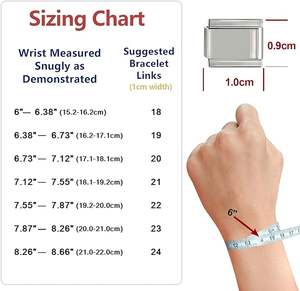 Serie Animal Modular Charm Bracelet Link Hecho a mano DIY Joyería Regalo desmontable Italiano Italia Surtido Starfish Sea Fish charm - Product Image 5