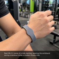 Pulsera de Silicona Ajustable Ecológica con RFID para Clubes y Gimnasios, Chip NFC Fudan F08 de 13.56MHz, Resistente al Agua, Control de Acceso HF
