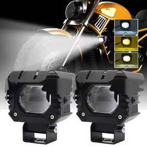 Xe Máy Spotlight Đèn Pha Led ống kính HI/thấp chùm lái xe đèn sương mù đèn phụ trợ cho xe máy off-road 12V 24V - Product Image 2