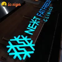 La pubblicità esterna su misura 3D ha condotto il segno illuminato della lettera di canale dell'acciaio inossidabile del segno