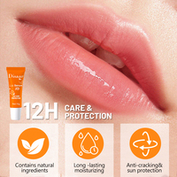 Diabaar Serum bibir Spf 45, Serum bibir buah oranye dengan ekstrak Vitamin Anti retak dan pelindung matahari, pabrik Perawatan Bibir
