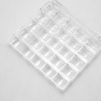 29646 boîte à canette Machine organisateur de canette Transparent 25 fentes bobines vides bobines boîte couture artisanat boîtier en plastique
