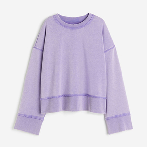 Diseño de logotipo personalizado de moda de las mujeres crop top sudadera de longitud corta de manga larga recortada sudadera para las mujeres - Product Image 1
