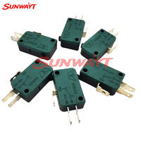 Microinterruptor de Plástico Verde de Alta Calidad de 3 Pines para Botones de Máquinas Arcade y Controles de Joystick SUNWAYT SW-YG7